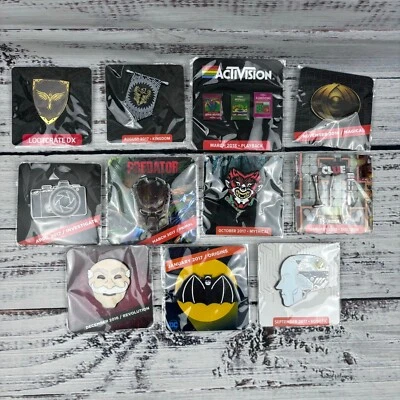 Loot Crate DX 11 Pins Activision Playback Predator Clue Dr. Robot Strange NEW - Image 1 of 4