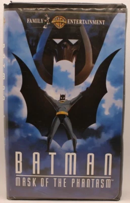 Batman Mask of the Phantasm VHS 1994 Kevin Conroy Mark Hamill Black Clamshell - Image 1 of 4