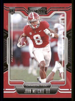 2022 Panini Chronicles Draft Picks Playbook #14 John Metchie III - Image 1 of 2