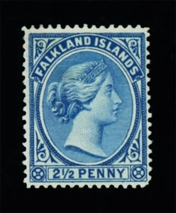 [ISLAS MALVINAS] 1894 QV: 21/2d SG 29 / SC 14 / Wmk. Crown CA (HR) - Imagen 1 de 2