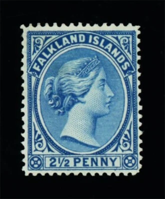 [FALKLAND ISLANDS] 1894 QV: 2½d SG 29 / SC 14 / Wmk. Crown CA (HR) - Image 1 of 2