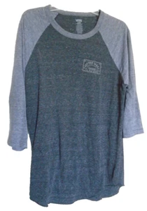 Vans Men Size Large 3/4 Raglan Shirt Gray Graphic Print - Picture 1 of 7