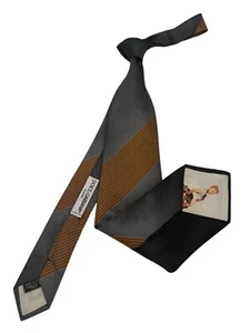 DOLCE & GABBANA Vintage Necktie PINUP Girl PEEK-A-BOO Rockabilly Silk Tie 59X3.8 - Picture 1 of 7