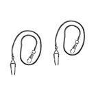  2er Set Taschenuhr Kette Vintage Flip Edelstahl Schlüsselanhänger Halskette