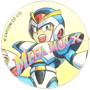Mega Man X Capcom Co. LTD. Gorra de Juego Estilo POG - En muy buen estado+ - POGS - Imagen 1 de 5