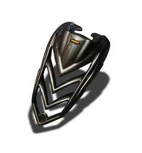 NEW YAMAHA RAPTOR YFM 700 700R 09 - 12 HOOD BLACK CARBON FIBER FREE SH - Picture 1 of 1