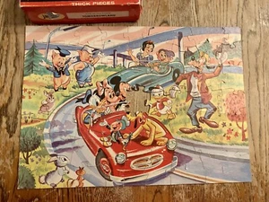 Donald Duck in Disneyland Puzzle Vintage 1960s Jaymar Incomplete 8617 - Picture 1 of 12