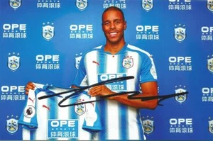 HUDDERSFIELD: MATHIAS ZANKA JORGENSEN SIGNED 6x4 PORTRAIT PHOTO+COA - Picture 1 of 1