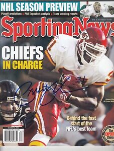 Kansas City Chiefs Priest Holmes Signed Autograph 2003 Sporting News Magazine