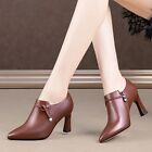 New Women Ankle Boots Pointed Toe Zipper Short Boot High Heels Pumps Party Shoes