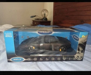 1/18 WELLY LAMBORGUINI MURCIELAGO NEGRO MATE - Imagen 1 de 2