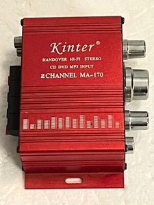 Kinter MA170 12V 2-Kanal HiFi Stereo Verstärker - Bässe / Höhen GETESTET FUNKTIONIERT - Bild 1 von 12