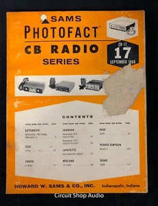 Sams Photofact/Radio CB, CB-17/Eico, Fanon, Lafayette, Midland, Pace, Sears - Imagen 1 de 2