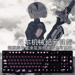 NieR:Automata Anime Coating Keycap Set Backlit Keycaps f/Mechanical Keyboard New - Picture 1 of 13