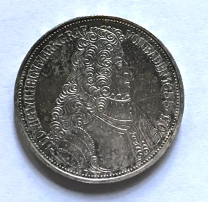 Gedenkmünze 5 Mark der BRD, Markgraf von Baden, 1955, G, sehr gute Erhaltung - Bild 1 von 2