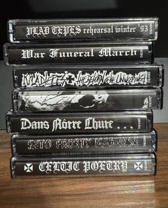 Vlad Tepes Lot of Seven NEW Mint Cassettes Drakkar 2017 Black Legions - Picture 1 of 2