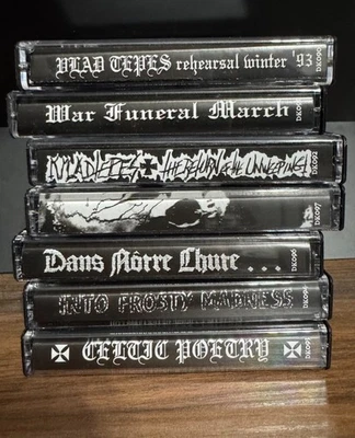 Vlad Tepes Lot of Seven NEW Mint Cassettes Drakkar 2017 Black Legions - Image 1 of 2