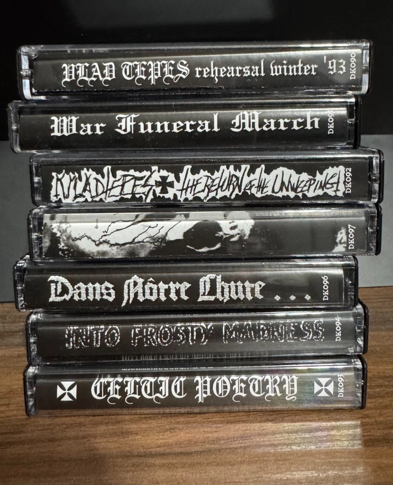 Vlad Tepes Lot of Seven NEW Mint Cassettes Drakkar 2017 Black Legions - Image 1 of 2