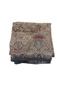 Ralph Lauren Womens Textured Thin Multicolor Pattern Fashion Scarf Brown OS - Picture 1 of 5
