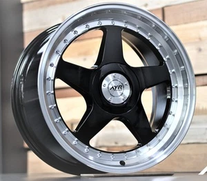 Alloy Wheels 18" 04 For Jaguar E F I Pace F S X Type XE XF XJ XK 5x108 Black - Picture 1 of 6