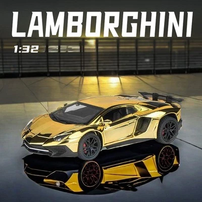 Coche de juguete Lamborghini SVJ LP750 galvanizado 1:32 con luces y sonido Foto 1 de 4