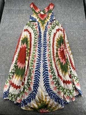 Maxi Vestido Largo Anthropologie Incerti XS Multicolor Geométrico Foto 1 de 4