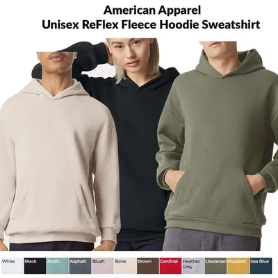 American Apparel Unisex ReFlex Fleece Hoodie Sweatshirt  - RF498 - Image 1 of 4