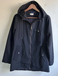 Bridge & Burn Warbler Jacket with Hood Women's Size M Black Portland Excellent - Picture 1 of 15