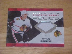 Ryan Greene 2025-26 Black Diamond Debut Relics Rookie Chicago Blackhawks - Bild 1 von 2