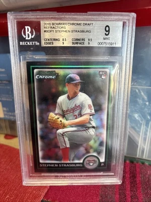 Bowman Draft Picks & Prospects 2010 - refractor cromado Stephen Strasburg #BDP1  Foto 1 de 2