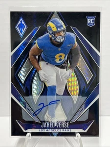 2024 Panini Phoenix Jared Verse RC #192 Black Hyper Prizm Auto LA Rams SSP DPOY - Picture 1 of 6