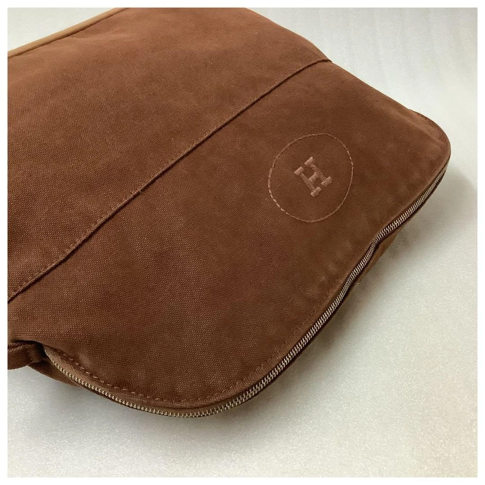 Bolsa de algodón Hermes Birkin GM marrón usada Foto 1 de 4