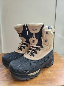 Salomon Contagrip Winter Schneestiefel beige Damengröße 6 wasserdicht gebraucht, in einwandfreiem Zustand - Bild 1 von 10