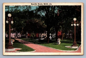 Postcard Vintage Bienville Square Mobile Alabama Park Nature Outdoors Peaceful - Picture 1 of 2