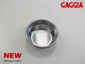Piezas Gaggia: cesta de filtro de doble taza para clásico, nuevo bebé, café, ... - Imagen 1 de 2