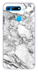 Coque en silicone imprimée compatible Huawei Honor View 20 Marbre Blanc - Picture 1 of 3