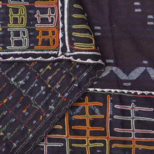 Wodaabe Bororo Indigo Embroidered Textile 60x40 inches - Picture 1 of 8