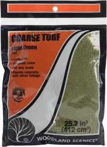 Woodland Scenics 63 Course Turf Light Green New Free Shipping - Picture 1 of 3