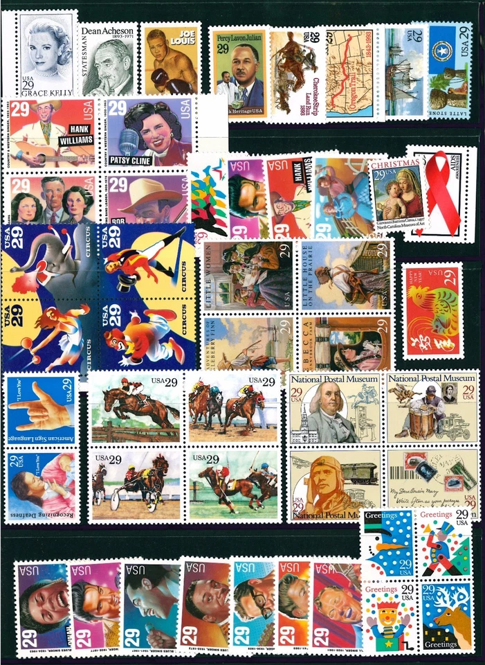 US 1993 Commemorative Year Set with 47 Stamps MNH - Image 1 of 1