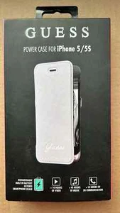 Guess Power Battery Case for iPhone 5 and iPhone 5S Folio Leather Case - Picture 1 of 4