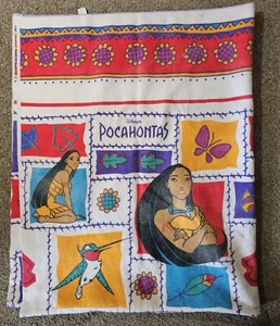 Disney Pocahontas Aprox 88" X 72" Manta Vintage Poliéster y Acrílico Dibujos Animados - Imagen 1 de 8