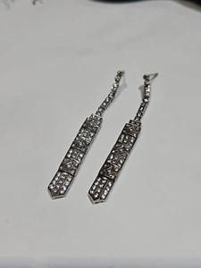 Stauer Art DECO dangle Earrings - Picture 1 of 11