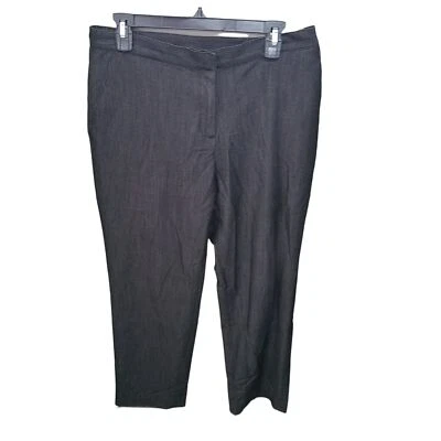 Ruby Rd. Womens Size 10 Dark Gray Solid Dress Pants - Image 1 of 4