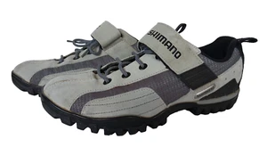 SHIMANO Mountain Bike Cycling Shoes EUR 42 | US 8 SH-MT40 Gray/Black Suede MBT - Picture 1 of 7
