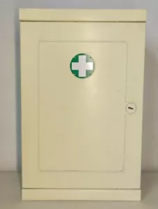Ancienne Armoire À Pharmacie Décoration Vintage H 39 Cm made in England - Foto 1 di 7
