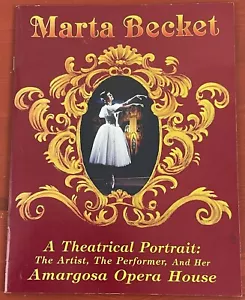 MARTA BECKET - A Theatrical Portrait: Artist, Performer, Amargosa Opera House - Picture 1 of 11