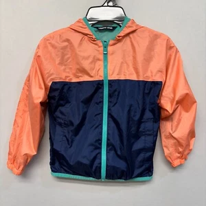 Lands' End Girl Kids Youth Rain Jacket Windbreaker Size Small 4 Packable B382 28 - Picture 1 of 15