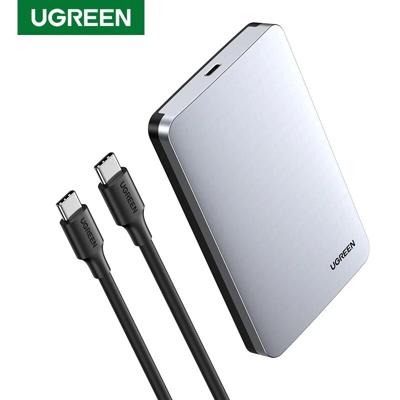 UGREEN 2.5 HDD Enclosure 6Gbps SATA to USB C 3.1 Gen 2 External Aluminum Case - Image 1 of 4