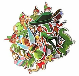 Juego de 19 calcomanías temáticas de Peter Pan de 19 pegatinas surtidas - Imagen 1 de 1