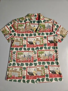 Vintage Reyn Spooner Hawaiian Shirt Dietrich Varez Honolulu Fire Dept women's - Picture 1 of 20